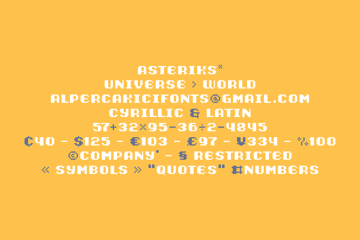 Pixobay - High-Impact Pixel Typeface, a Sans Serif Font by alpercakici (Photo 9 of 14)