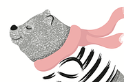 cute bear-cartoon girl-bear vector, an Animal Illustration by StudioLondon (Thumbnail 2 of 2)
