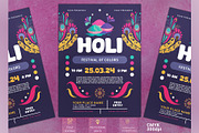 Beautiful Holi flyer template, a Flyer Template by kamalrawat_gd (Thumbnail 2 of 2)