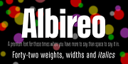 Albireo, a Sans Serif Font by Cory Maylett Design (Thumbnail 3 of 4)