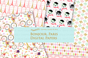 Parisian,Bonjour Paris,Eiffel Tower, an Illustration by Mia's Graphic Design (Thumbnail 9 of 9)