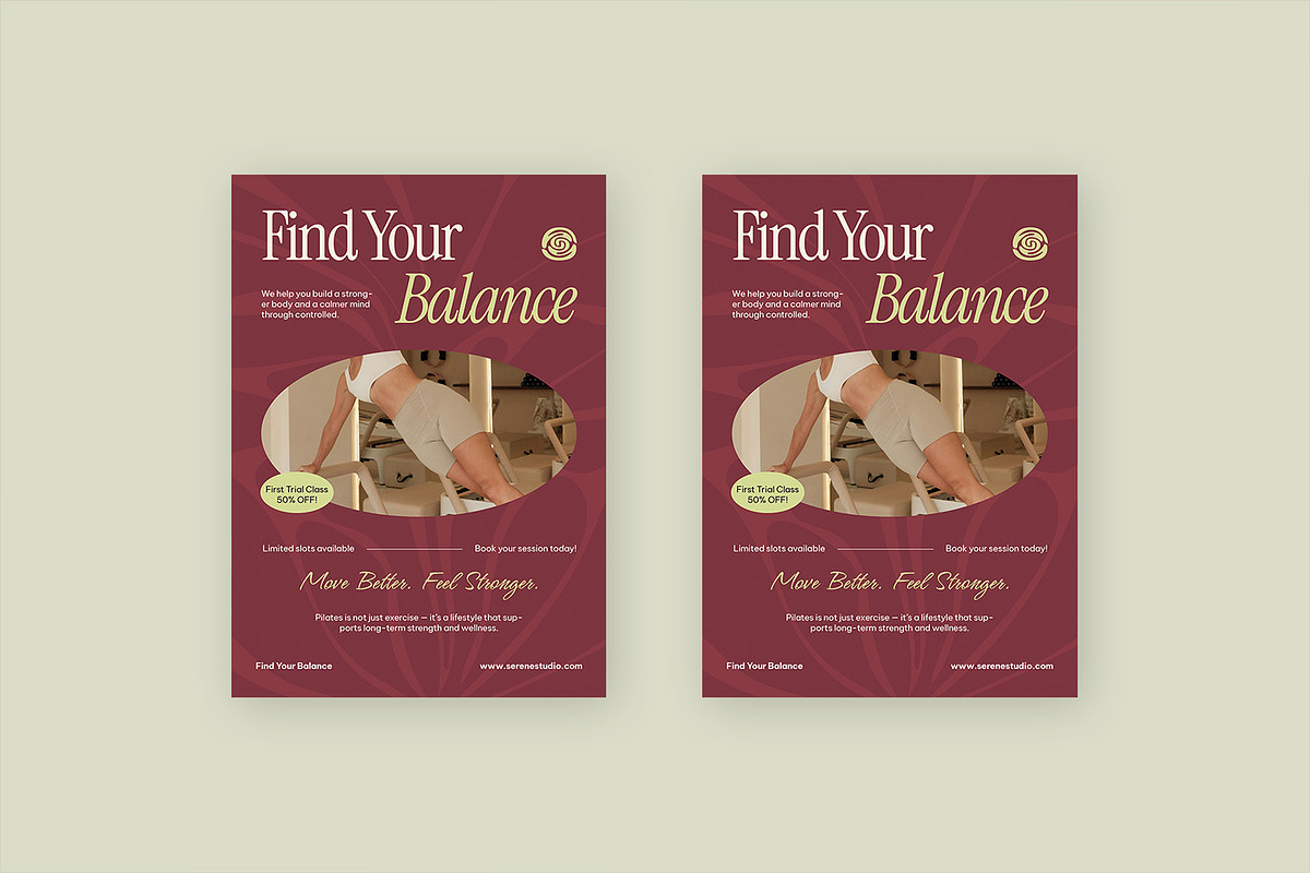 Serene - Flyer, a Flyer Template by StreaksideStd (Photo 3 of 3)