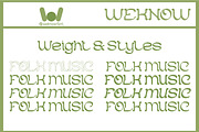 Folk Music font, a Font by weknow (Thumbnail 5 of 8)
