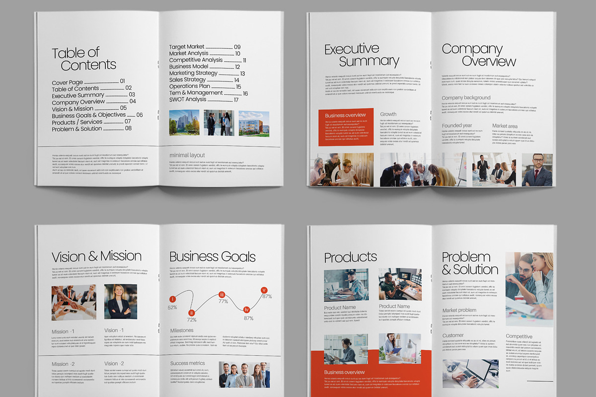 Modern Corporate Business Plan, a Brochure Template by ContestDesign (Photo 2 of 3)