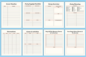 Baby Shower Planner Canva Interior