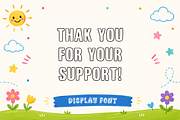 Bold Outline - Kids Display Font, a Sans Serif Font by KiddoGlyphs Studio (Thumbnail 3 of 3)