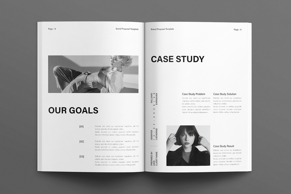 Brand Proposal Template, a Brochure Template by E-Type (Photo 4 of 7)