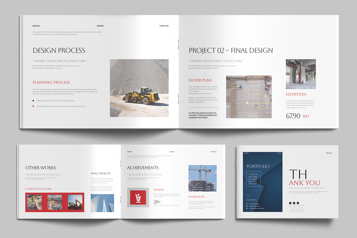 Architecture Portfolio Template, a Brochure Template by MightyDesign (Photo 5 of 8)
