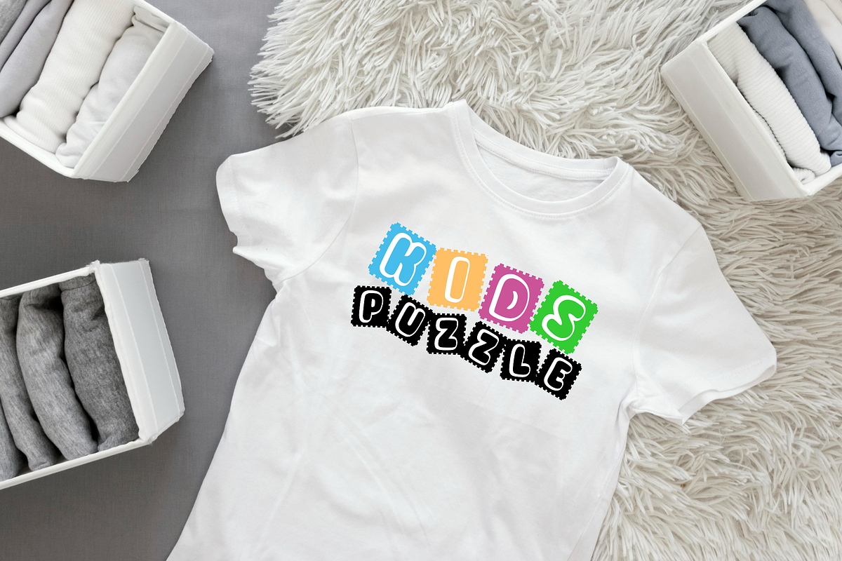 Kids Puzzle - Kids Font, a Font by KiddoGlyphs Studio (Photo 2 of 5)