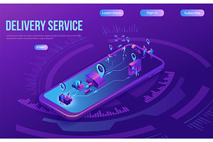 Isometric delivery service with