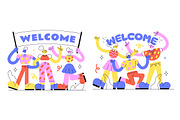 5 Welcome Vector Illustration, an Object Illustration by denayunebgt (Thumbnail 2 of 3)