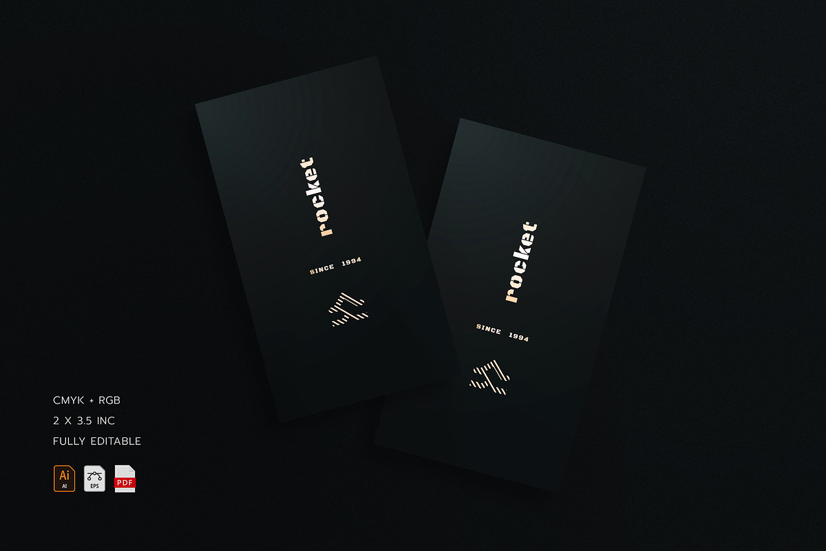 5 in 1 Vertical Luxury Business Card, a Business Card Template by Ctrl space studio (Photo 6 of 6)