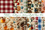 Cottagecore Baking Digital Paper, a Pattern Graphic by CreationArt (Thumbnail 1 of 4)