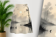 Peaceful Pond, a Decorative Illustration by Sharon Schwalbe (Thumbnail 4 of 6)