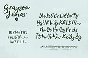 GRAYSON JAMES a Bold Script Font, a Script Font by Blush Font Co. (Thumbnail 4 of 6)