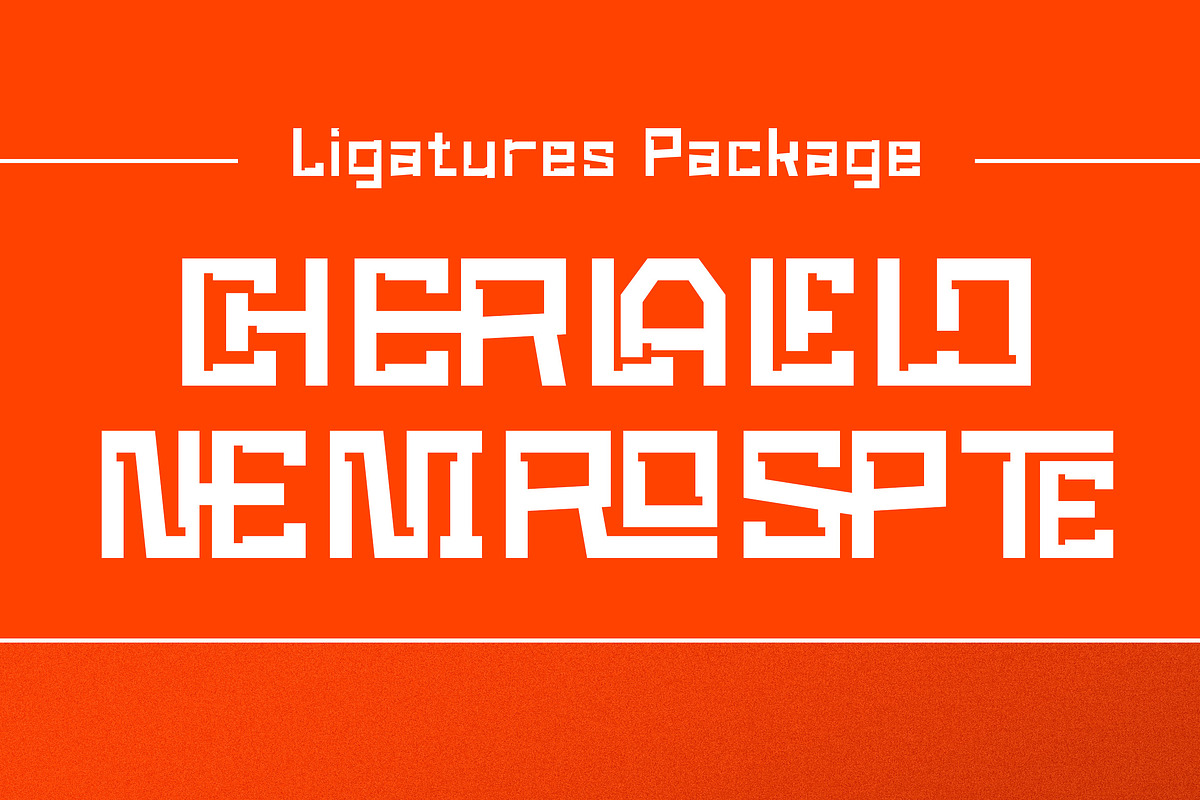 Newro Space - Modern Futuristic Font, a Sans Serif Font by Afkari Studio (Photo 5 of 9)