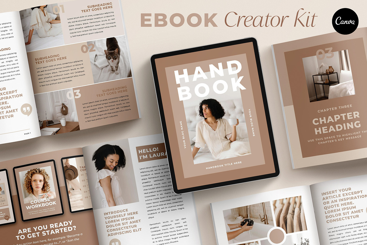 Guide + Ebook Template CANVA, a Magazine Template by Studio Loire (Photo 1 of 16)
