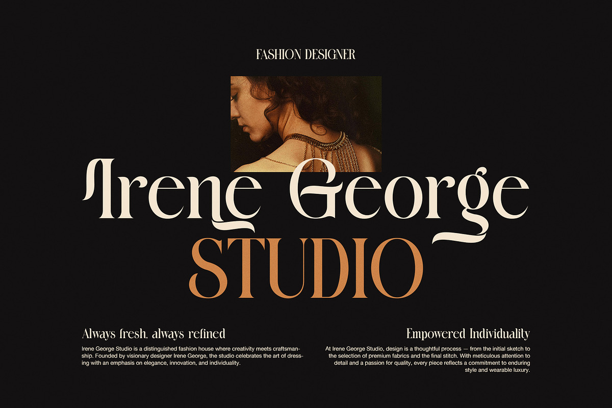 Malika Elegant Ligature Serif Font, a Font by Graphicxell (Photo 2 of 7)