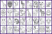 Animal Coloring Page, a Graphic by Forhadx5 (Thumbnail 3 of 10)