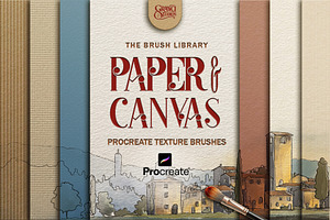 Procreate Paper Texture Brushes, a Brush Add-On by GRANCI STUDIOS