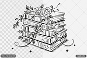 Floral Book SVG PNG Bundle Vol. 1, an Illustration by Actual Pixel (Thumbnail 17 of 29)
