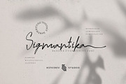 Sigmantika - Hantwritten Script Font, a Script Font by Kincrev Studio (Thumbnail 1 of 6)