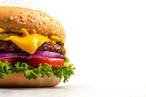 Delicious cheeseburger banner, a Food & Drink Photo by MistyDay