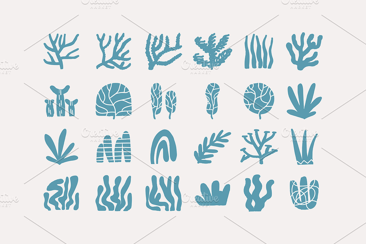 200+ OCEAN CLIPARTS - HAND DRAWN, a Seasonal Illustration by JuDesign (Photo 5 of 23)