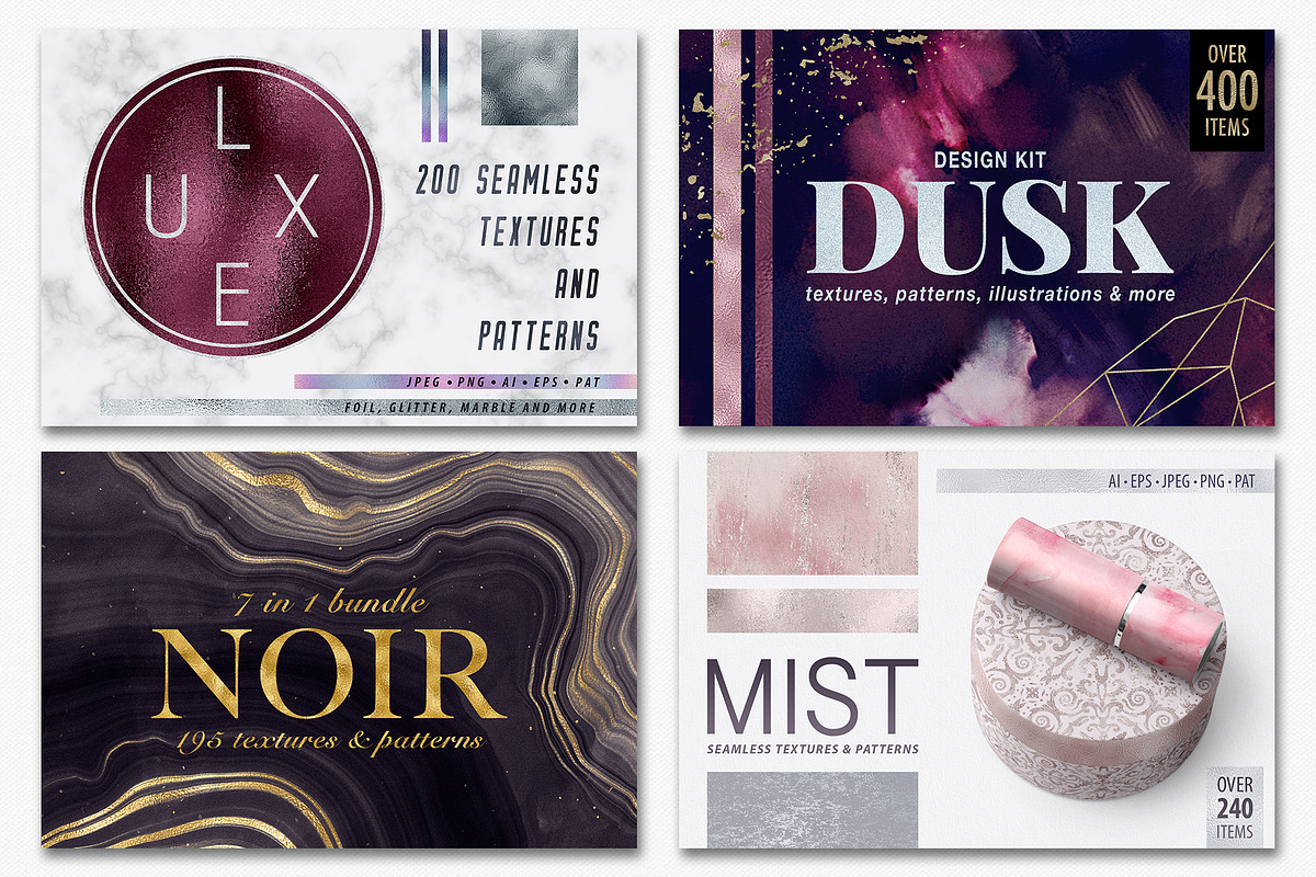 Textures & Patterns Bundle - 75% OFF, a Texture Graphic by CatJello Graphics (Photo 2 of 61)