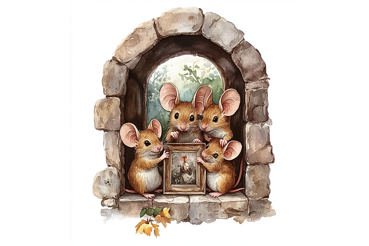 Prompt Mouse House Clipart, a Decorative Illustration by Creative design (Photo 3 of 7)