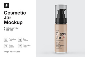 Cosmetic Jar Mockup