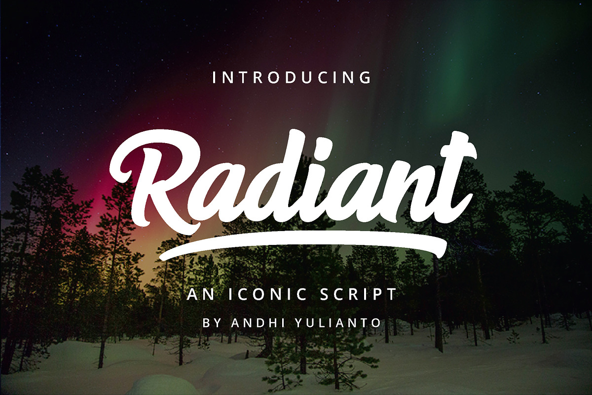 Radiant Script, a Script Font by great19 (Photo 11 of 11)