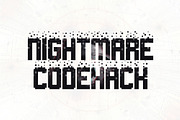 Nightmare Codehack, a Font by Chequered Ink (Thumbnail 1 of 2)