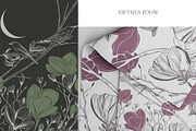 Hand Drawn Wallpaper Cherry Blossom, a Wallpaper Graphic by Nature.Of.Kate (Thumbnail 4 of 11)