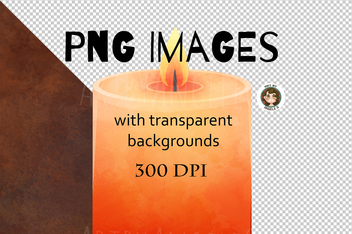 Halloween Pumkins PNG clipart Pack, a Seasonal Illustration by Art by Angele G (Photo 4 of 6)