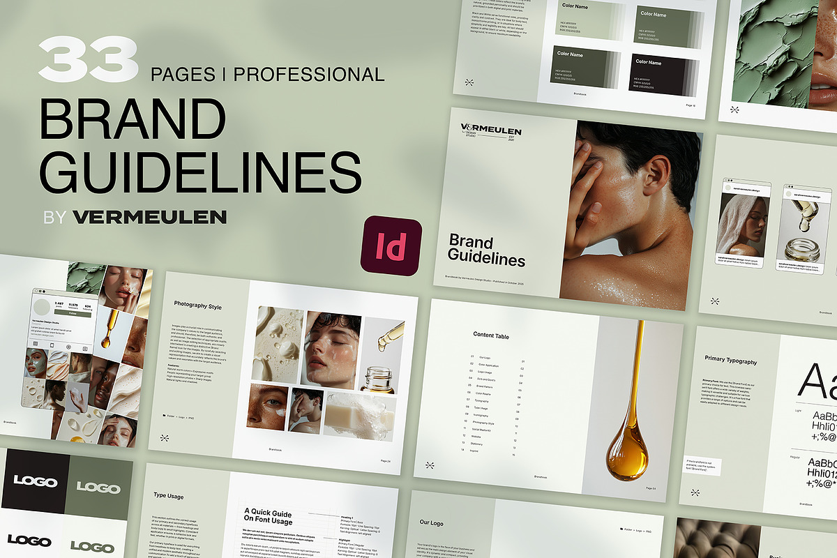 Brand Style Guide | Minimalistic, a Branding & Logo Template by Vermeulen Design Studio (Photo 1 of 7)