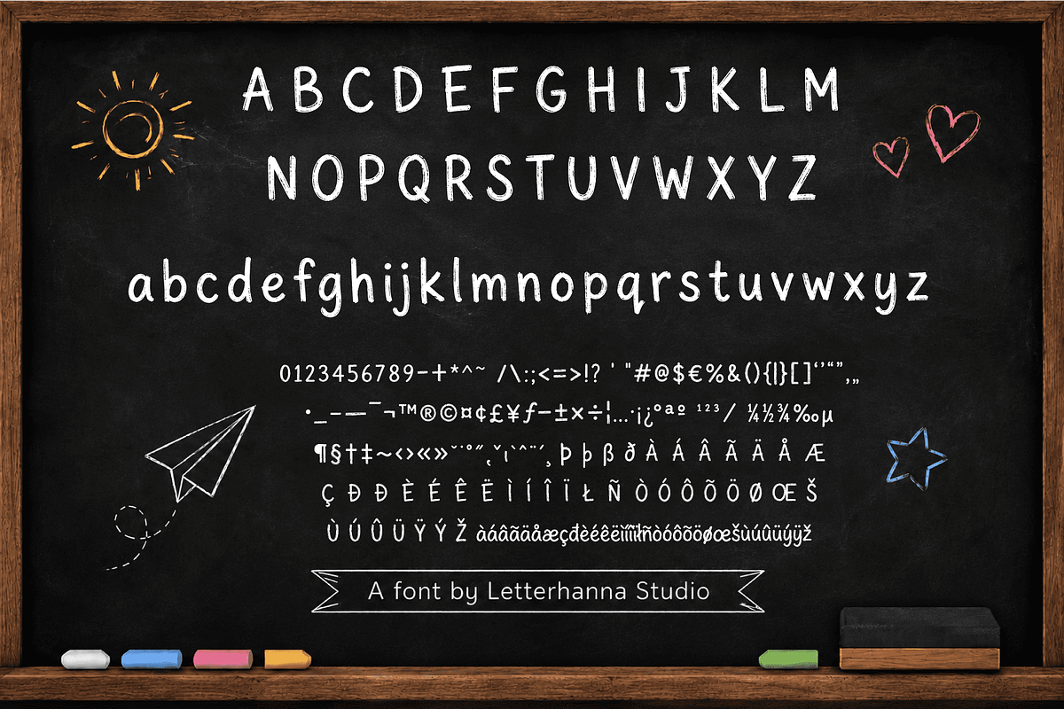 Warmstreak Chalk Font, a Handwritten Font by Letterhanna Studio (Photo 5 of 9)