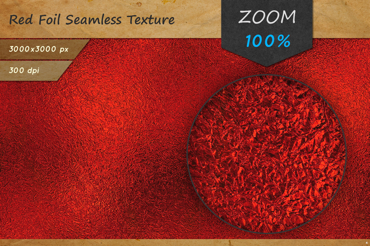 Red Foil Seamless HD Texture, a Texture Graphic by Marabu Textures Store