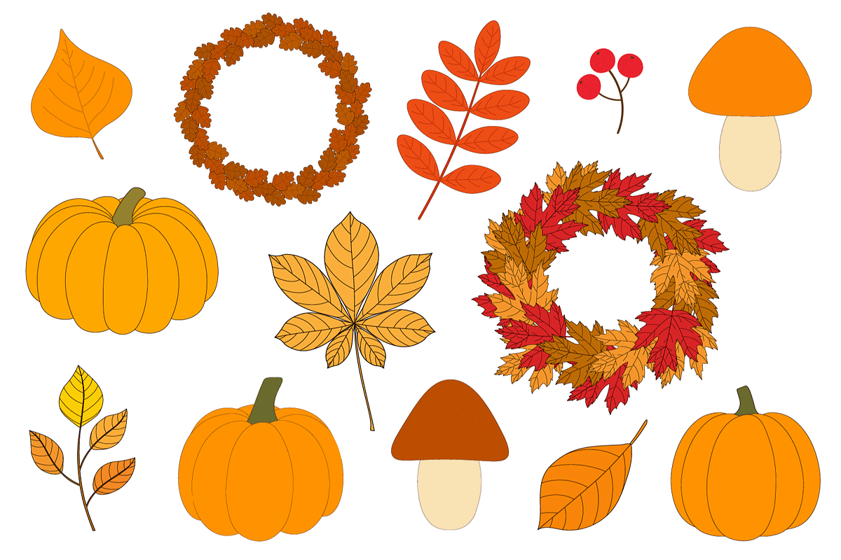 Fall bundle. Thanksgiving clipart, an Illustration by IrinaShishkova (Photo 7 of 8)