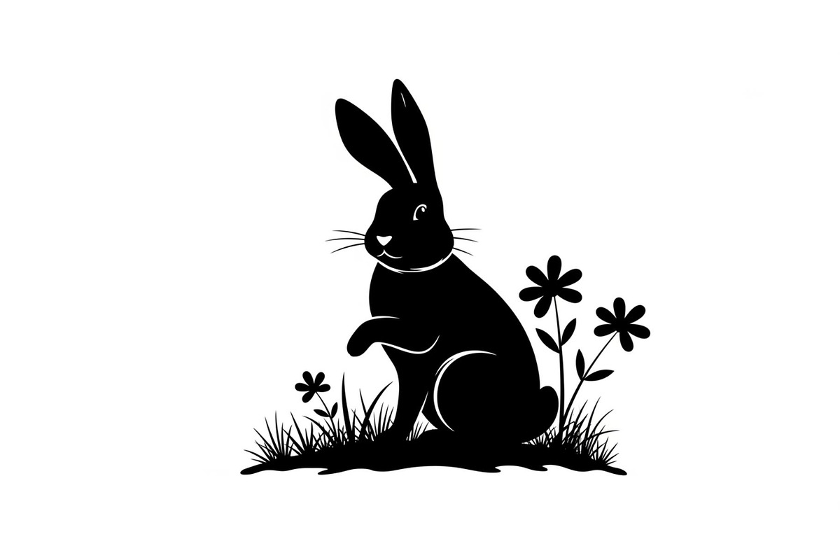 Garden Bunny Silhouette Bundle, an Illustration by jahid234 (Photo 32 of 48)