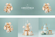 Christmas 3d rendering set, a Holiday Photo by Lunarts Studio (Thumbnail 4 of 9)
