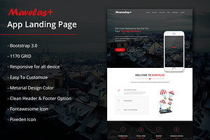 Marvelas Bootstrap App Landing Page