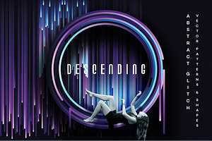 Descending- Glitch Design Elements