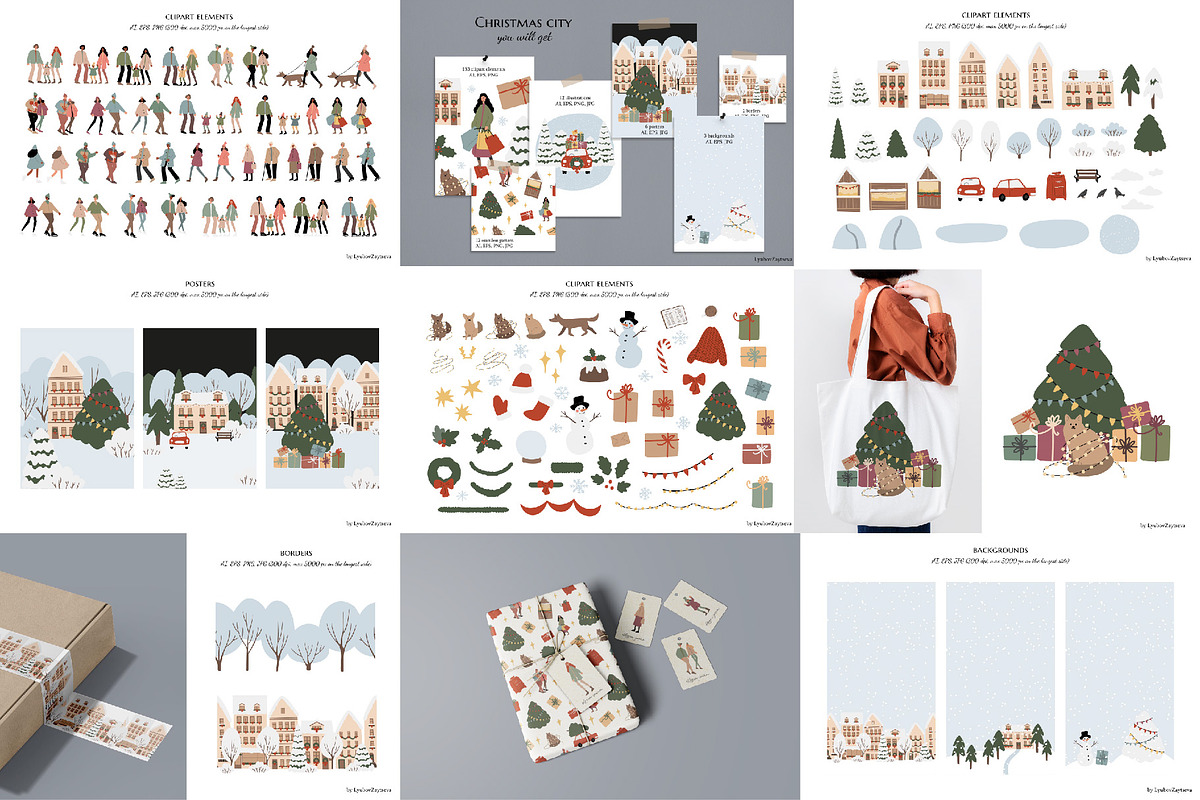 50% off! Four Seasons Bundle!, a Seasonal Illustration by LyubovZaytseva (Photo 7 of 9)