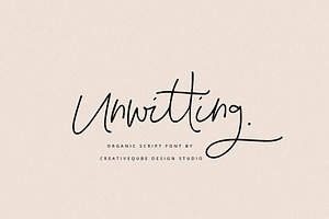 Unwitting Script Font