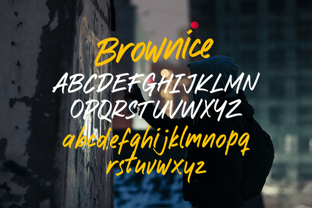 Brownice – Handwritten Font, a Handwritten Font by overlaytemplates (Photo 4 of 5)