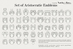 Set Of Aristocratic Emblems