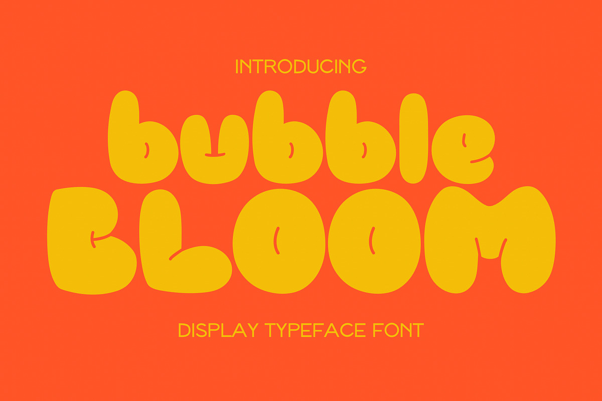 Bubble Bloom - Display Font, a Handwritten Font by aeys_land (Photo 1 of 5)