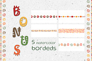 African masks seamless pattern set, an Illustration by DemiLena (Thumbnail 7 of 8)