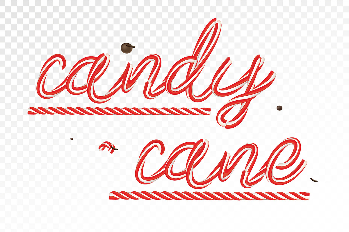 Christmas Candy Cane Alphabet, a Decorative Illustration by verywell (Photo 2 of 3)